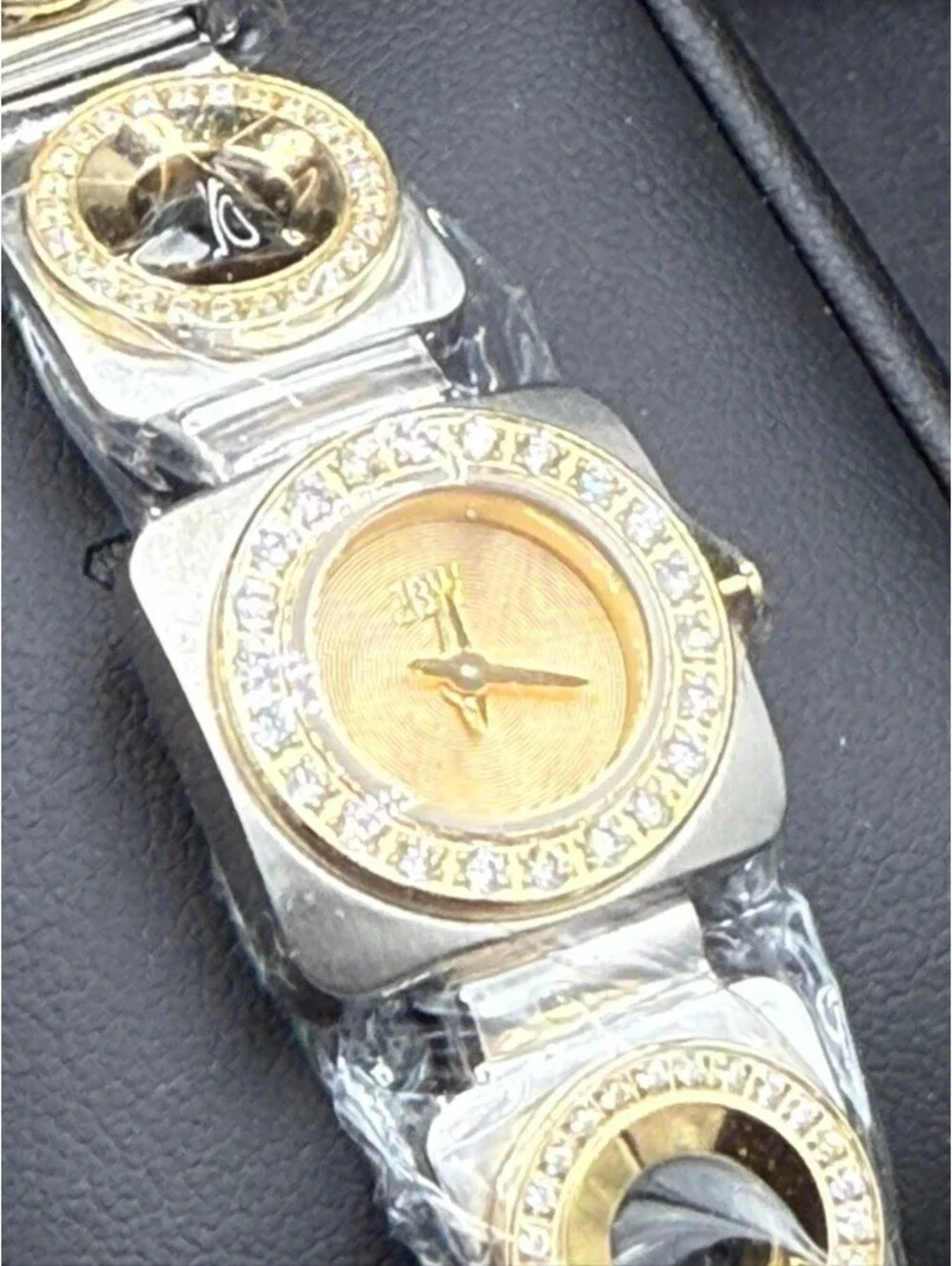 JBW Women's Two-Tone Gold and Silver Bracelet Watch with Crystal Accents